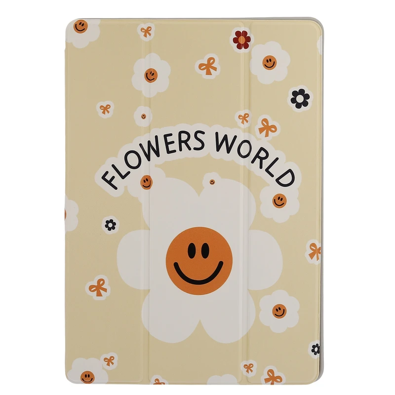 کیف کلاسوری دی کیس مدل FLOWERS WORLD مناسب برای تبلت Samsung Galaxy Tab A9-8.7 Inch