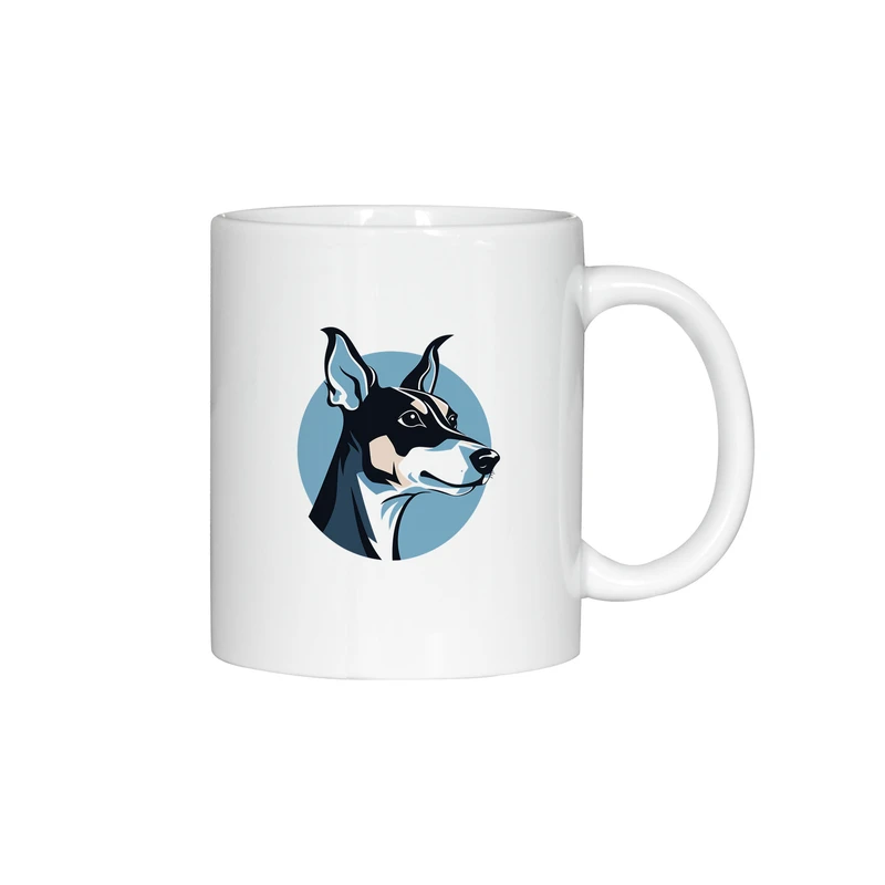 ماگ ژالینو طرح سگ دوبرمن کد 001