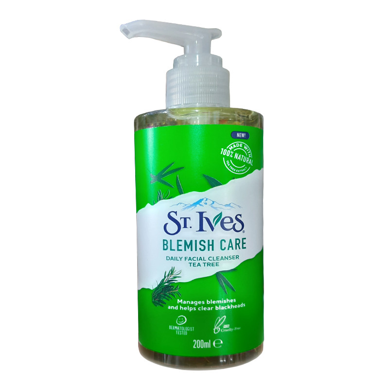 ژل شستشو صورت اس تی ایوز مدل TEA TREE حجم 200 میلی لیتر