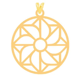 آویز گردنبند طلا 18 عیار زنانه الن نار مدل N31659