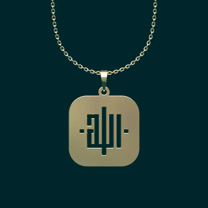 گردنبند طلا 18 عیار زنانه مدوپد مدل لوزی کد CA11017