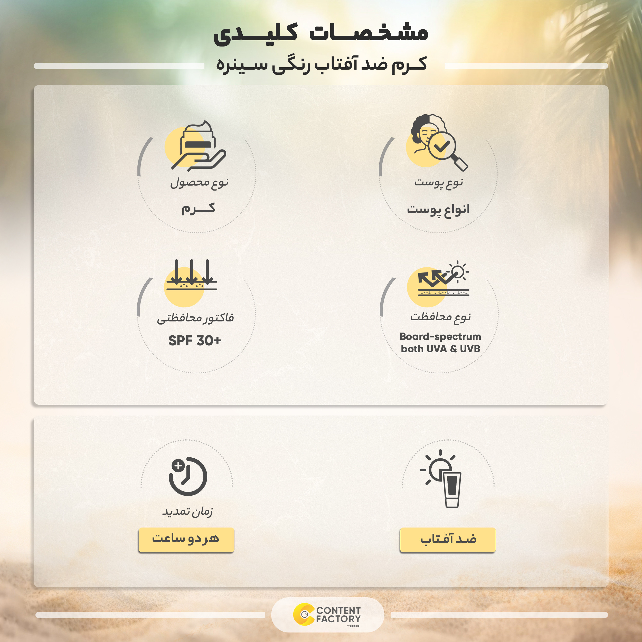 کرم ضد آفتاب رنگی سینره مدل SPF30 مناسب انواع پوست حجم 50 میلی لیتر کرم ضد آفتاب رنگی سینره مدل SPF30 مناسب انواع پوست حجم 50 میلی لیتر