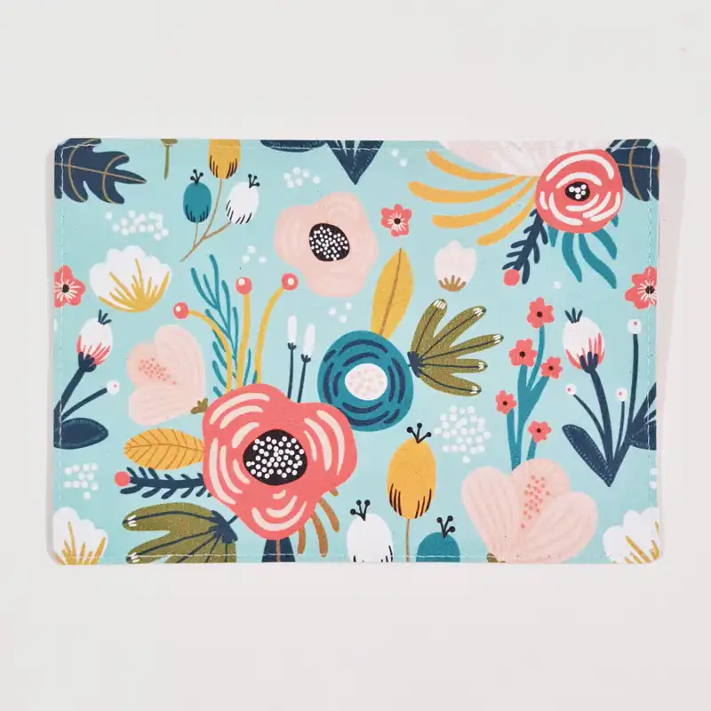 کیف مدارک طرح گلدار مدل DBA090543