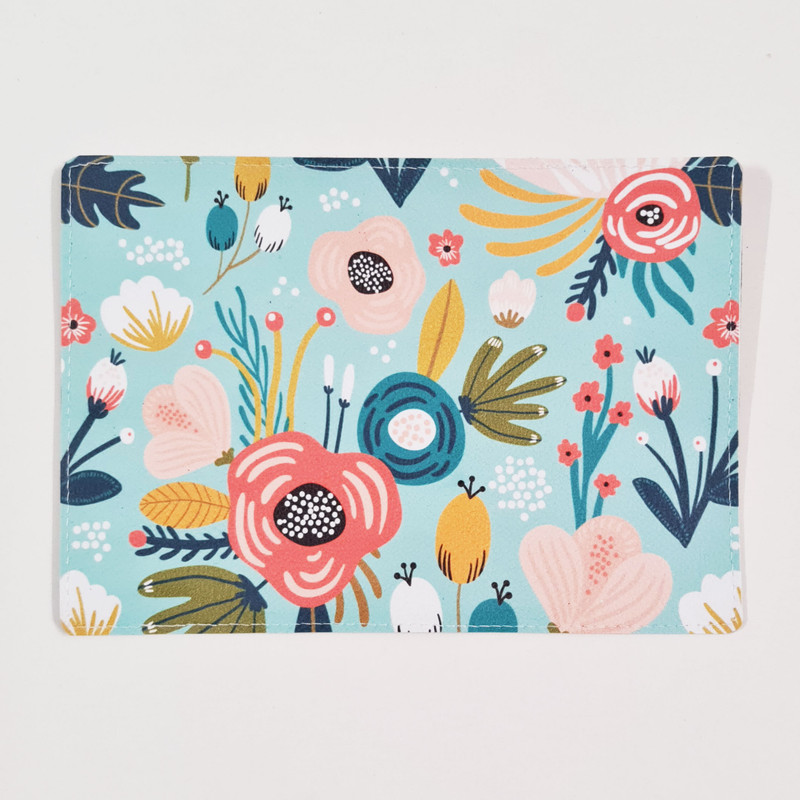 کیف مدارک طرح گلدار مدل DBA090543