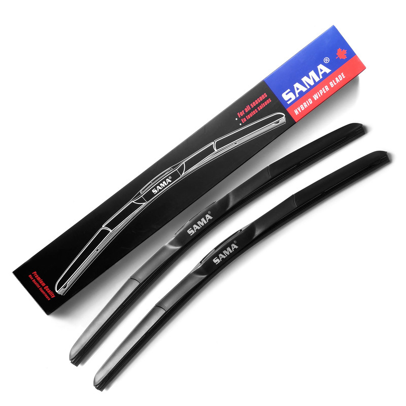تیغه برف پاک کن ساما وایپر بلید مدل هیبرید مناسب برای وانت نیسان زامیاد بسته دو عددی