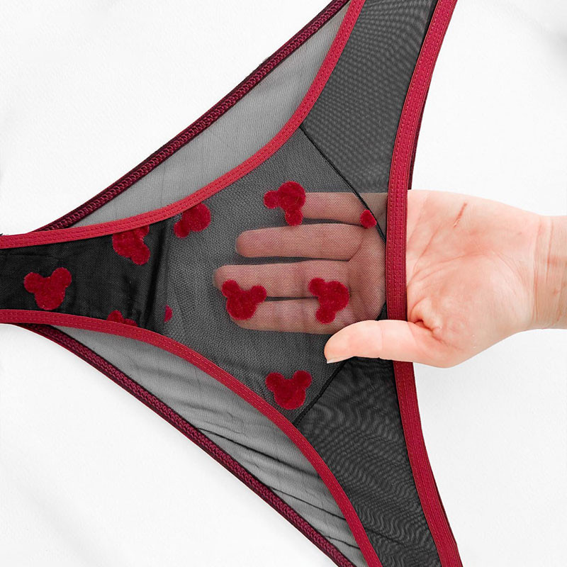 ست شورت و سوتین زنانه نوشه پوش مدل توری بدن نما کد 55507