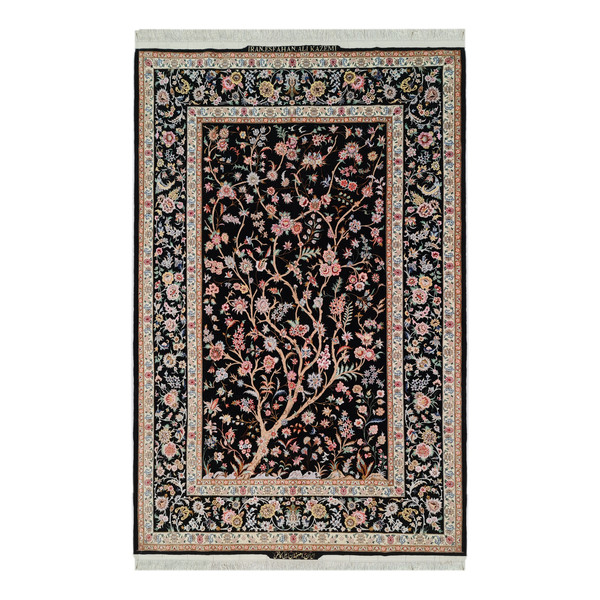 فرش دستبافت سه و نیم متری اصفهان کاظمی کد 103