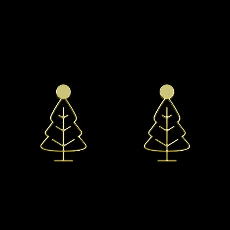 گوشواره طلا 18 عیار زنانه مدوپد مدل درخت کد GA1-15811