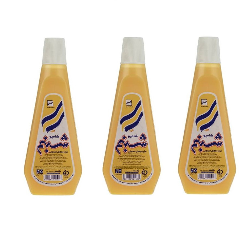 شامپو مو شبنم مدل 001 حجم 220 میلی لیتر بسته 3 عددی