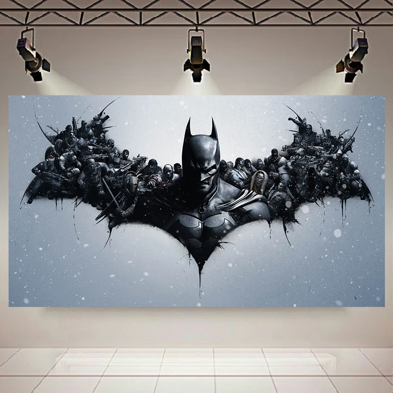 تابلو بوم طرح Game مدل بتمن Arkham Origins کد PD3735