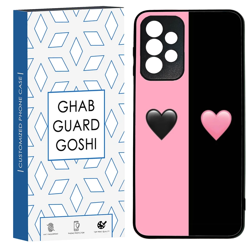 کاور قاب گارد گوشی طرح صورتی مشکی کد TPU-251 مناسب برای گوشی موبایل سامسونگ Galaxy A73