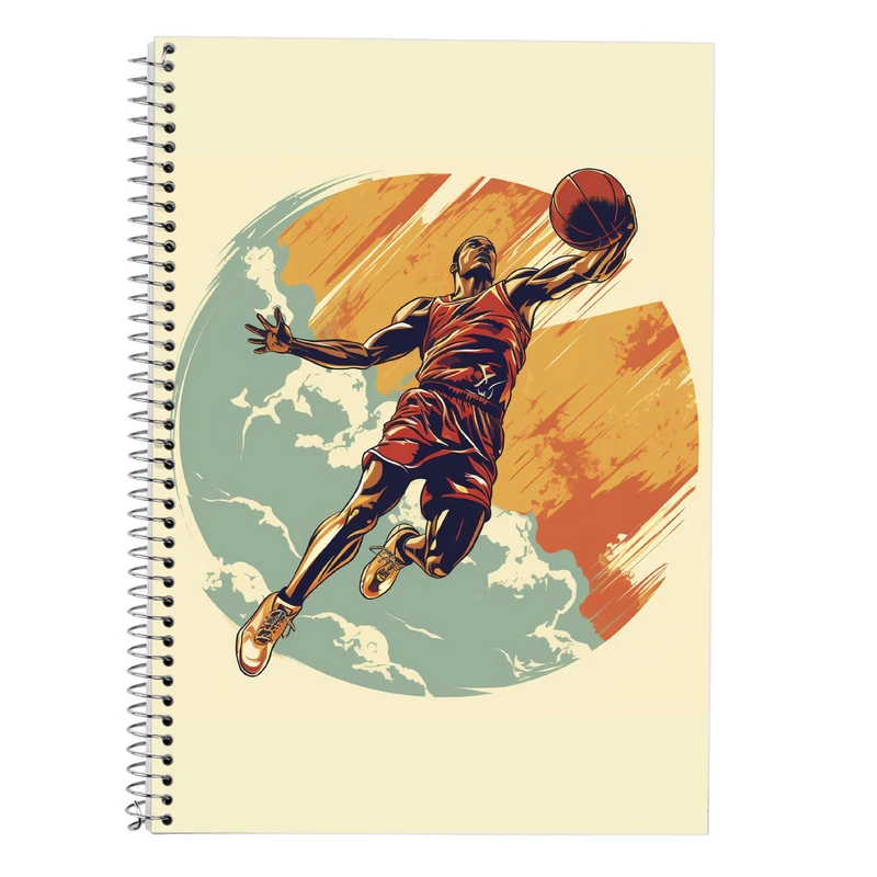 دفتر زبان 50 برگ مدوپد مدل سه خط طرح Slam Dunk کد DF2769