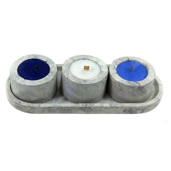 شمع مدل فانوس مجموعه 3 عددی به همراه استند