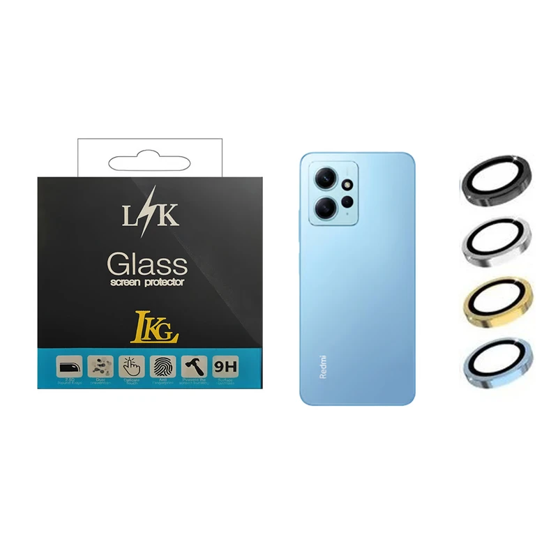 محافظ لنز دوربین ال کا جی مدل رینگی مناسب برای گوشی موبایل شیائومی Redmi Note 12 4G