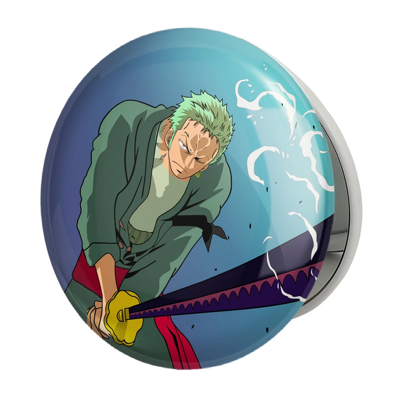 آینه جیبی خندالو طرح زورو انیمه وان پیس One Piece مدل تاشو کد 17275 