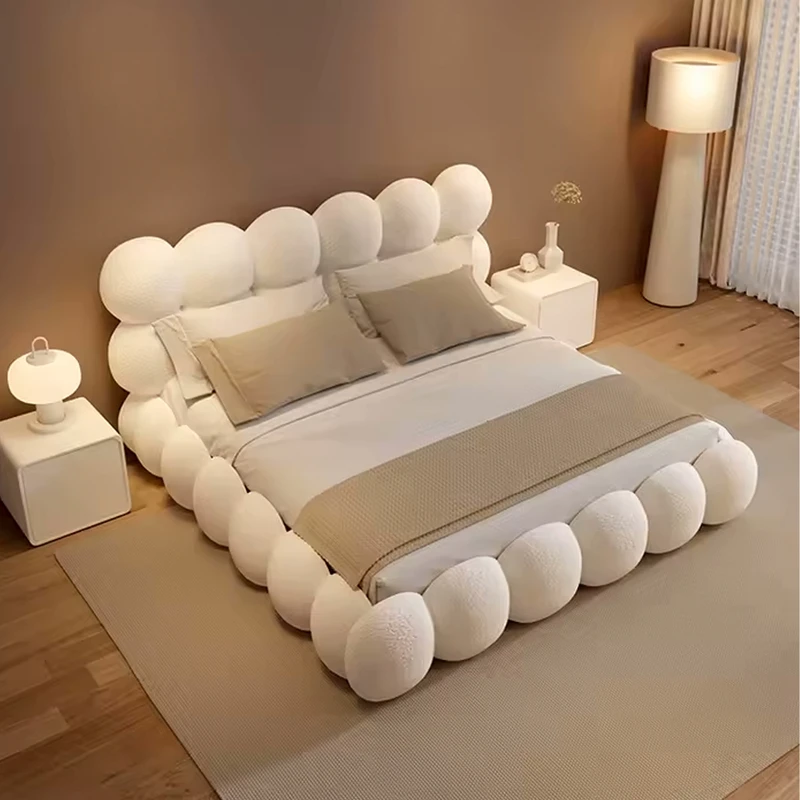 تخت خواب چوبی یک نفره لوکس مدل تدی پنبه سایز 200×120سانتی متر