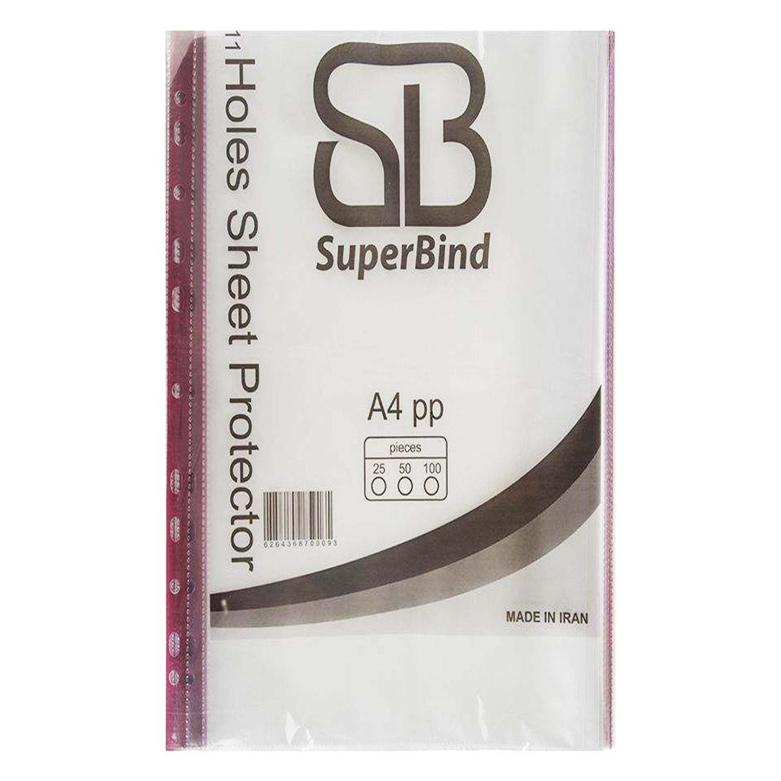 کاور کاغذ A4 سوپر بایند مدل SUPER کد 6 بسته 100 عددی