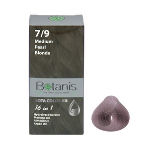 کیت رنگ مو بوتانیس شماره 7.9 حجم 60 میلی لیتر رنگ بلوند مرواریدی متوسط