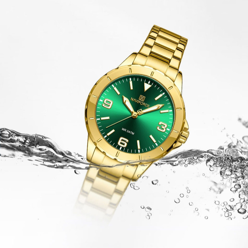 ساعت مچی عقربه ای زنانه نیوی فورس مدل F5022 GGNG