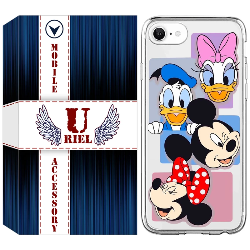 کاور یوریل مدل Clear کد 5 طرح عروسکی مناسب برای گوشی موبایل اپل iPhone 7 / 8 / SE 2020 / SE 2022