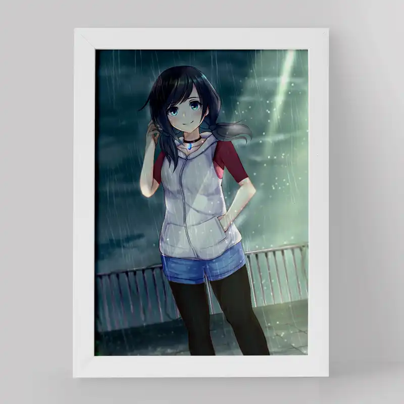 تابلو خندالو مدل هینا انیمه تغییر آب و هوا با تو کد 17614