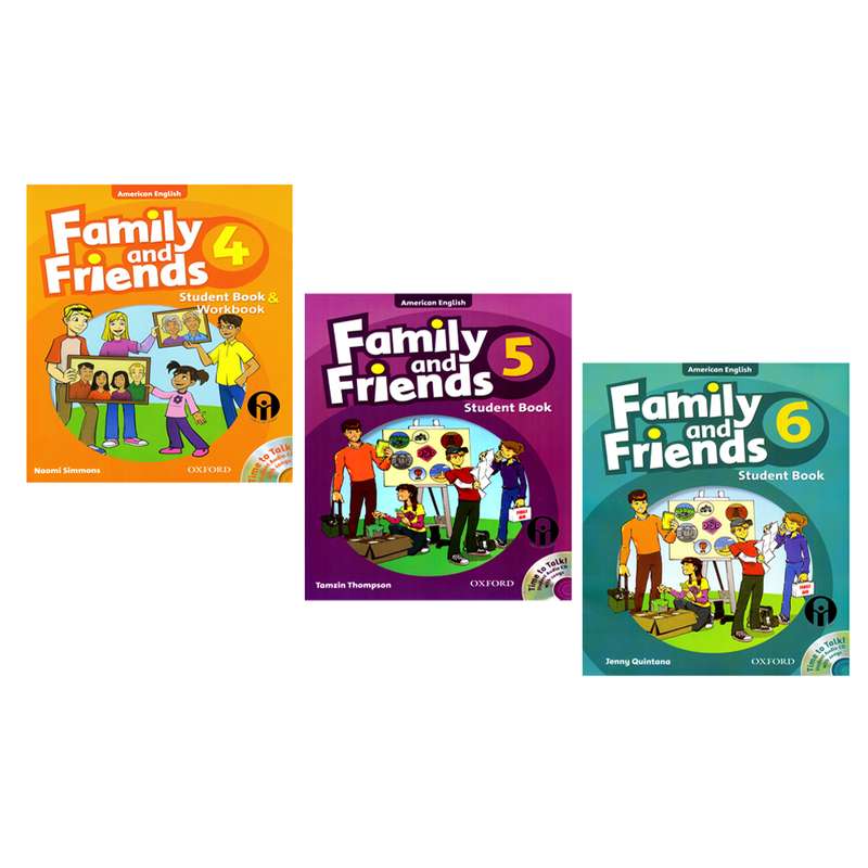 کتاب Family and Friends اثر Naomi Simmons انتشارات الوندپویان جلد 4 تا 6