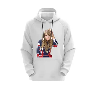 هودی زنانه مدل تیلور سوییفت کد J190 رنگ سفید