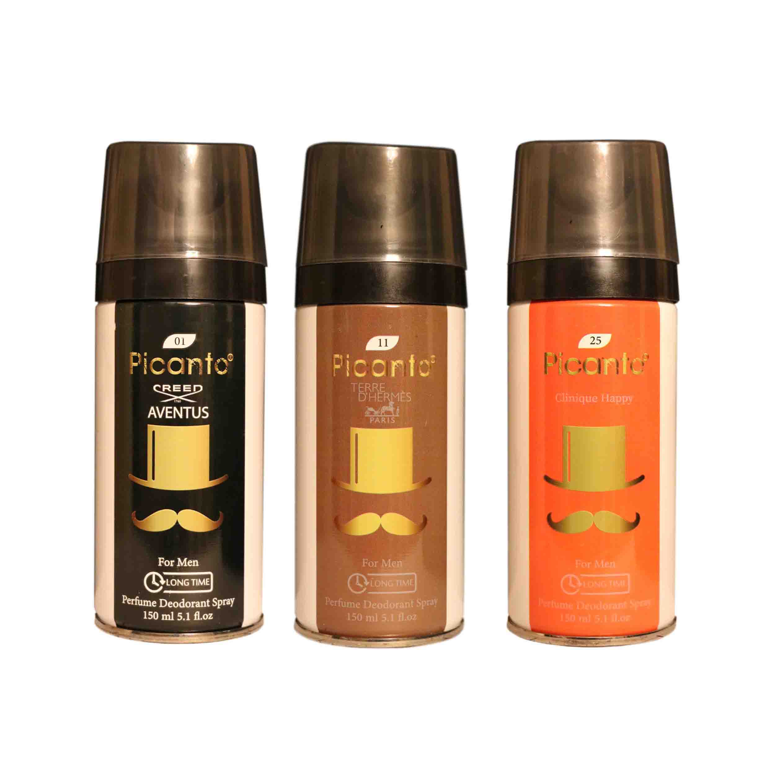 اسپری خوشبو کننده بدن مردانه پیکانتو مدل P15 حجم 150 میلی لیتر مجموعه 3 عددی