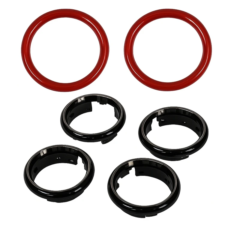 قاب دریچه کولر و حلقه روی مه شکن خودرو مدل fc مناسب برای ال90 و ساندرو بسته ۶ عددی 