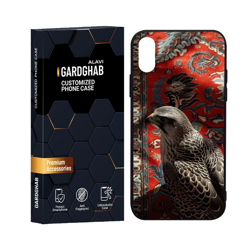 کاور گارد قاب علوی مدل دورژله ای پشت گلس حیوانات مناسب برای گوشی موبایل اپل iPhone X / XS