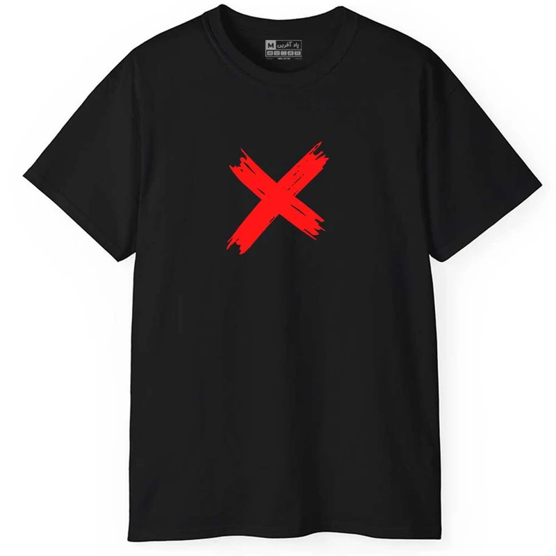 تی شرت آستین کوتاه مردانه پاد آفرین مدل اسپرت طرح دار کد 052