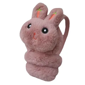 گوش گیر زمستانی بچگانه طرح خرگوش گوش هویجی