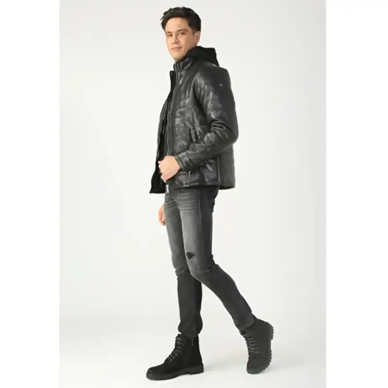 کت چرم مردانه مدل HOMER