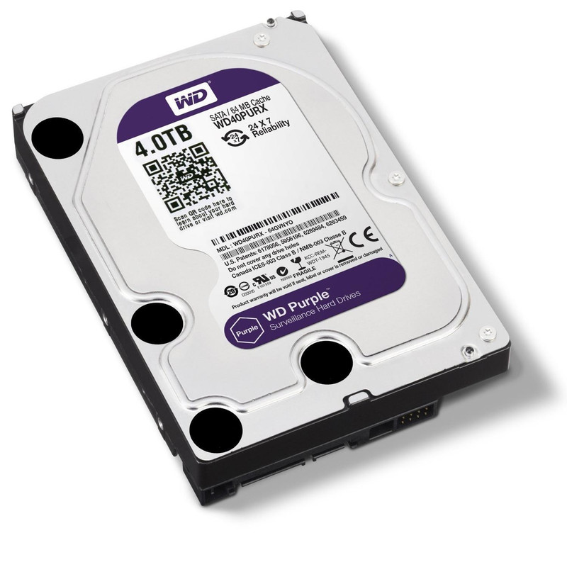 هارددیسک اینترنال وسترن دیجیتال مدل Purple WD40PURX ظرفیت 4 ترابایت