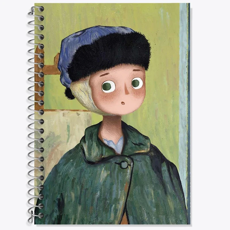 دفتر لغت 50 برگ خندالو مدل ونگوگ کد 23368