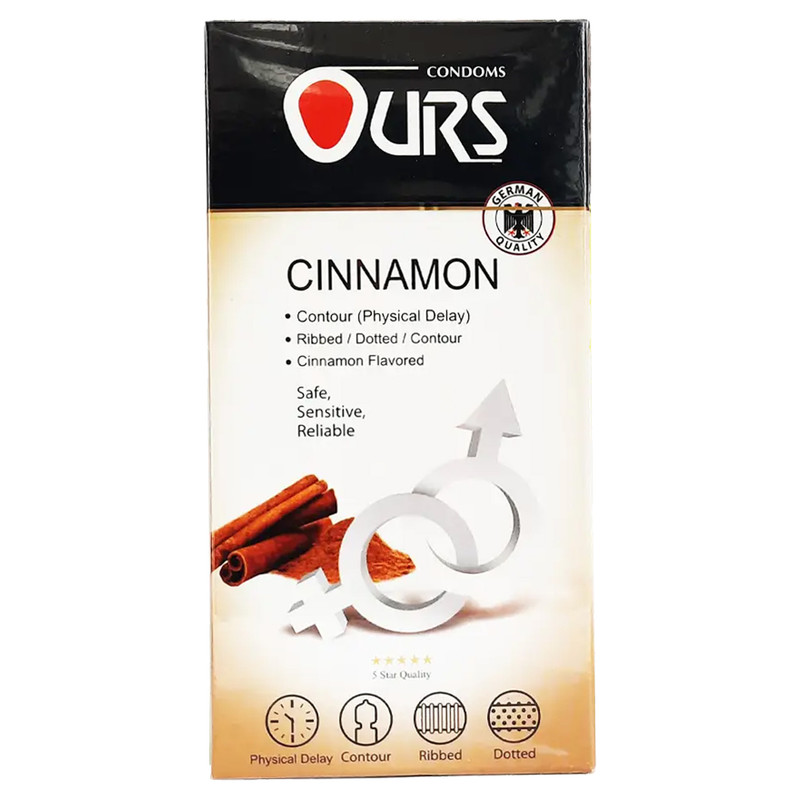 کاندوم اورز مدل دارچینی مجموعه 12 عددی