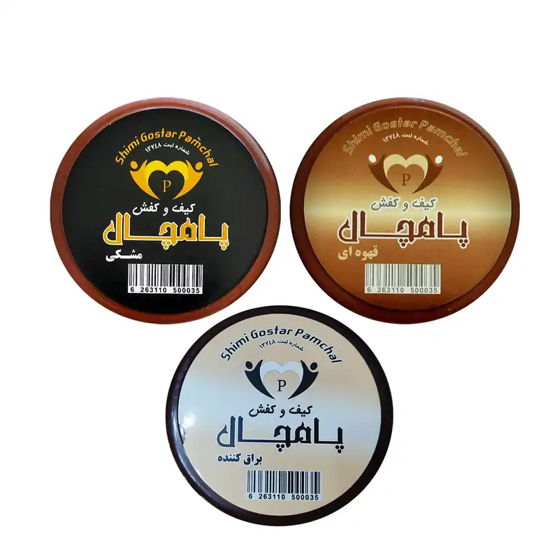 واکس کفش پامچال مدل B-BW مجموعه 3 عددی