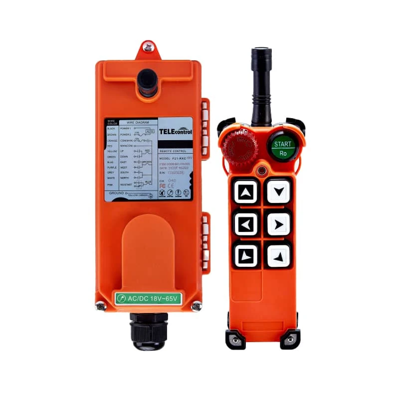 ریموت کنترل صنعتی تله کنترل مدل شش کلید تک سرعت کد F21-E1