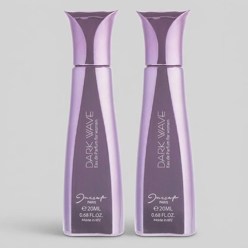 عطر جیبی زنانه ژک ساف مدل Dark Wave حجم 20 میلی لیتر بسته 2 عددی