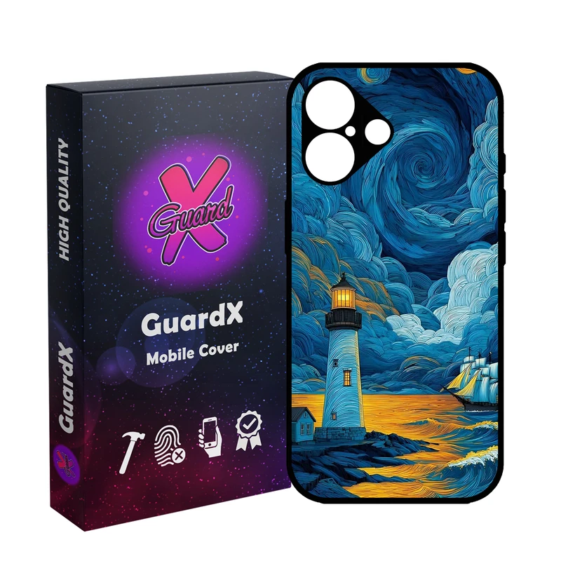 کاور گارد ایکس طرح فانوس دریایی ونگوگ مدل 10907 مناسب برای گوشی موبایل اپل iPhone 16