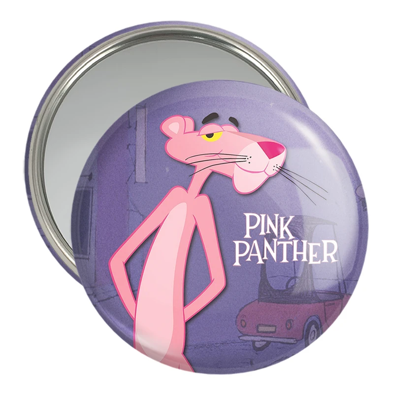 آینه جیبی خندالو مدل پلنگ صورتی Pink Panther  کد 1403