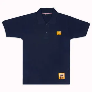 پولوشرت آستین کوتاه مردانه مدل پنبه جودون کد 122138-38 رنگ سرمه ای