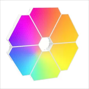 پنل‌ دیواری طرح گیمینگ سه ضلعی مدل M115 بسته 8 عددی