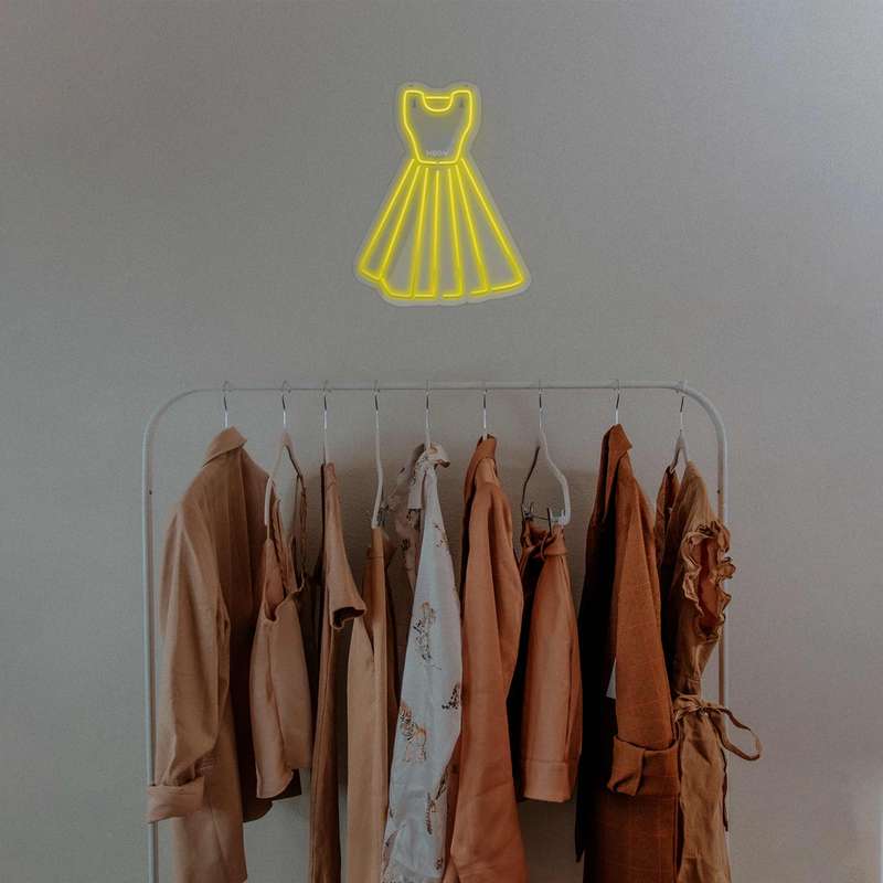 چراغ دیواری نئون دیزاین طرح Women-Clothes_YL