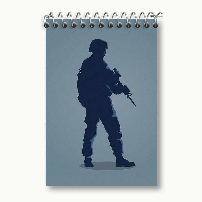 دفتر یادداشت 50 برگ خندالو مدل کال آف دیوتی (call Of Duty) کد F2294