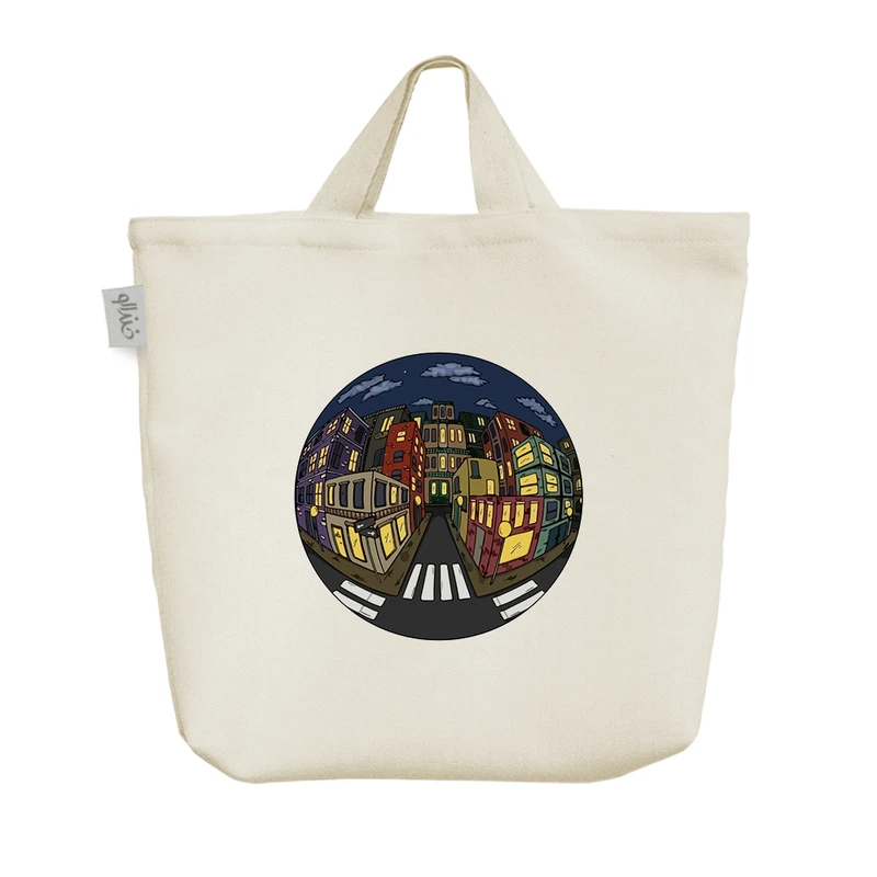 ساک خرید خندالو مدل عکس 360 درجه از شهر کد 8208