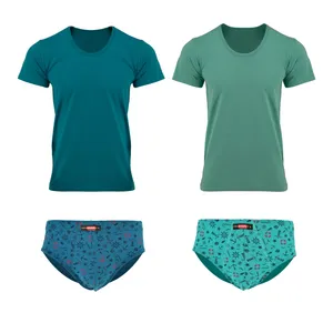 ست شورت و زیرپوش مردانه کیان تن پوش مدل 112764 مجموعه 4 عددی 