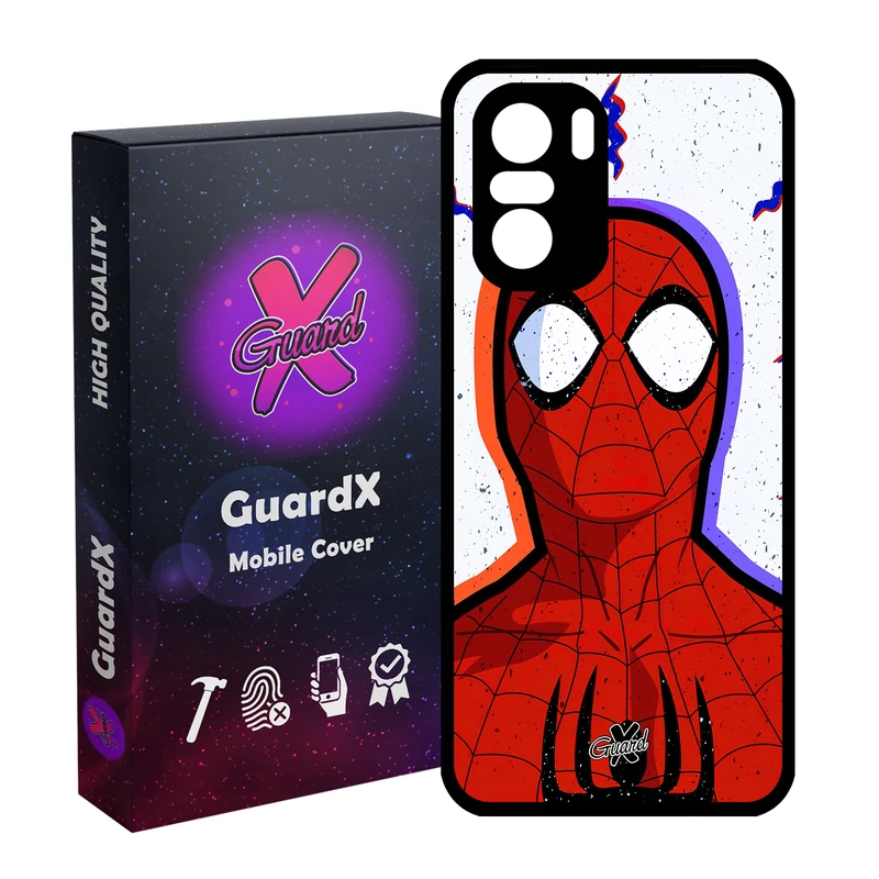 کاور گارد ایکس طرح Spider Man مدل Glass10495 مناسب برای گوشی موبایل شیائومی Poco F3/MI 11X/MI 11X Pro/Redmi K40/K40 Pro