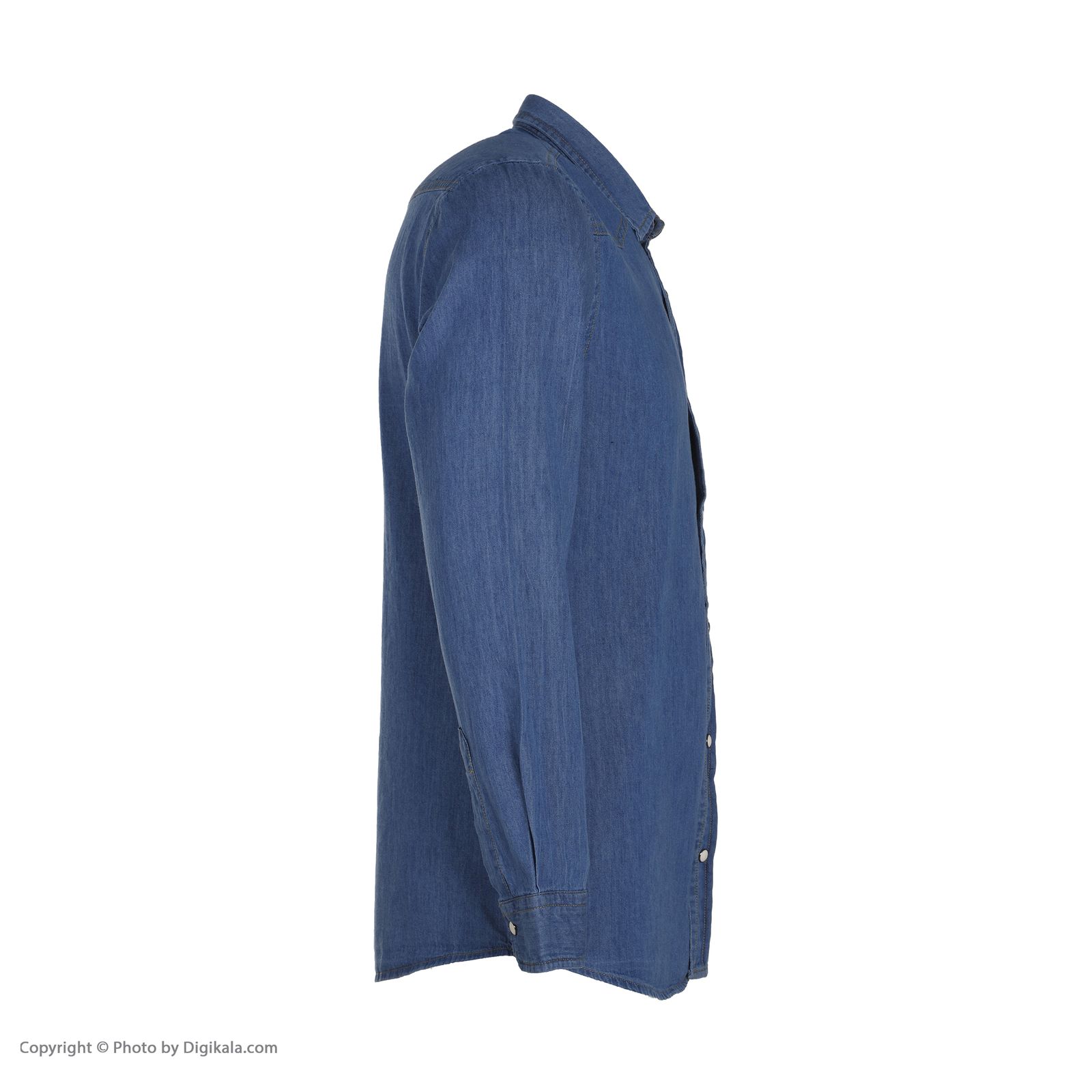 پیراهن آستین بلند مردانه پاتن جامه مدل 102121010209097 جین -  - 4