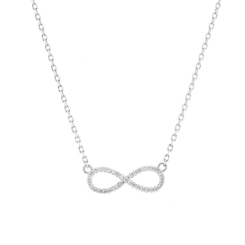 گردنبند نقره زنانه کوبیک مدل QN-2343